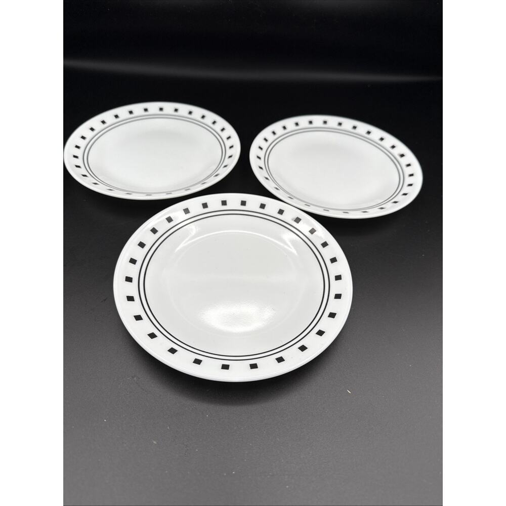 Set Of Corelle Vitrelle City Block 4 Cereal Bowls, 4 Dinner & 3Salad Plates - Picture 7 of 9